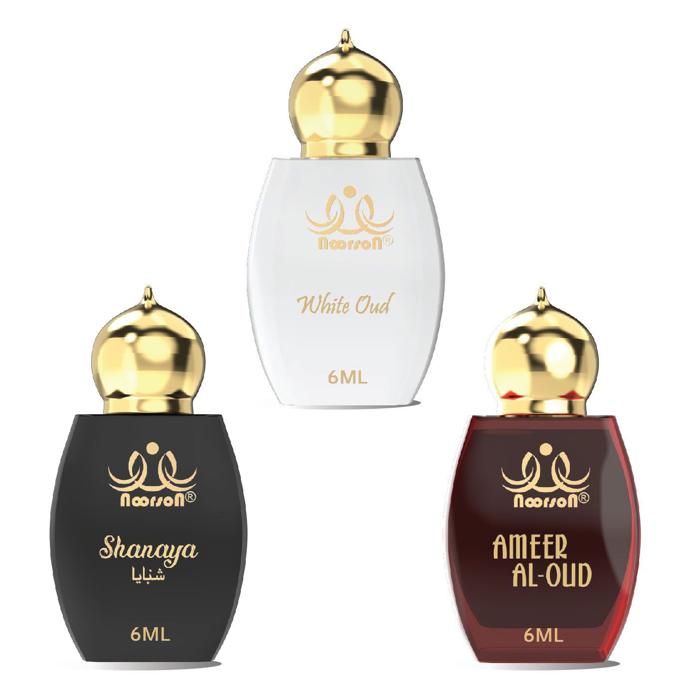 3 Pcs Attar Set White Oud, Shanaya & Ameer Al Oud 06Ml Each