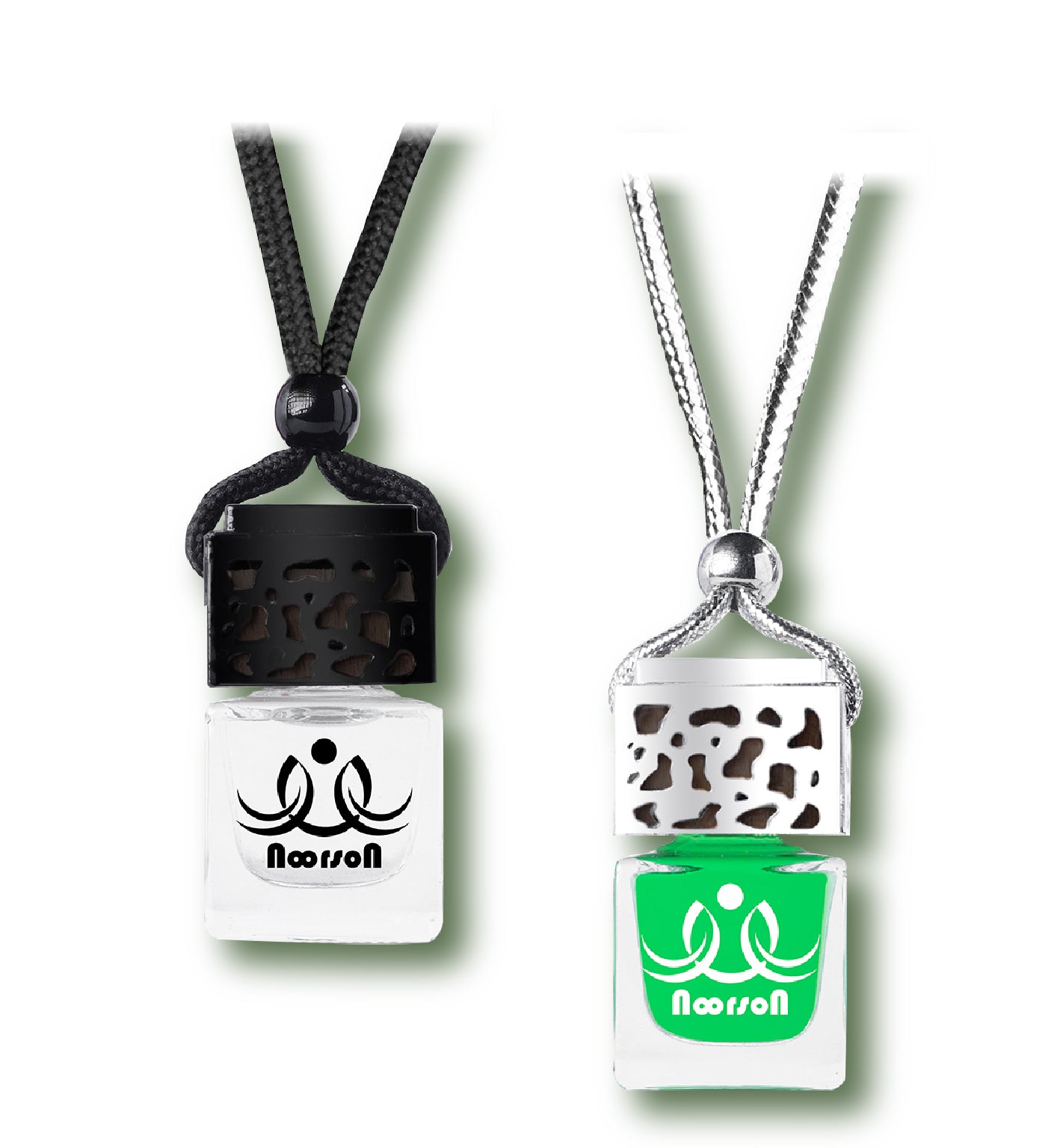 Noorson Lirils Green Apple Car Air Freshener Hanging with 100% Natural Essential Oils ( Pack Of 2 )
