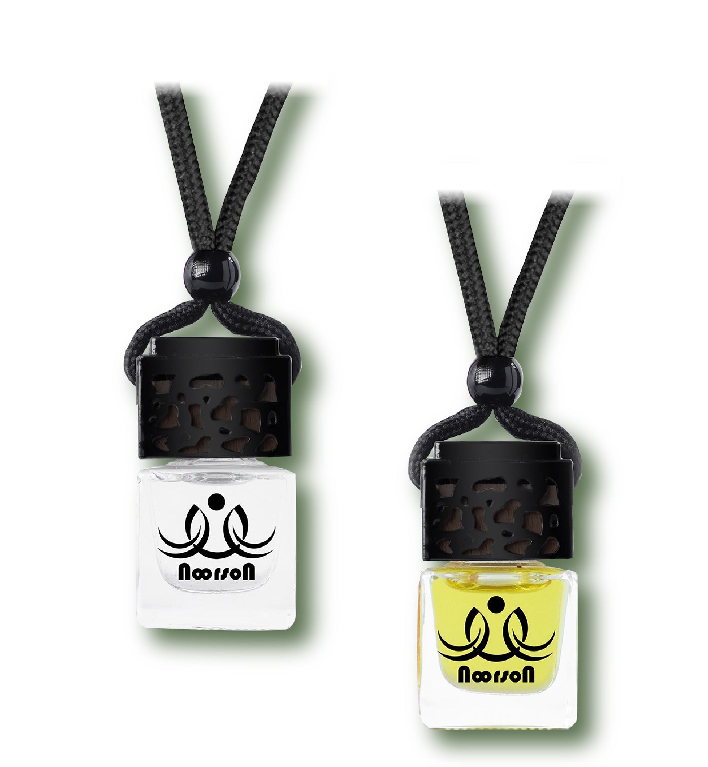 Noorson Lirils Orange Car Air Freshener Hanging with 100% Natural Essential Oils ( Pack Of 2 )