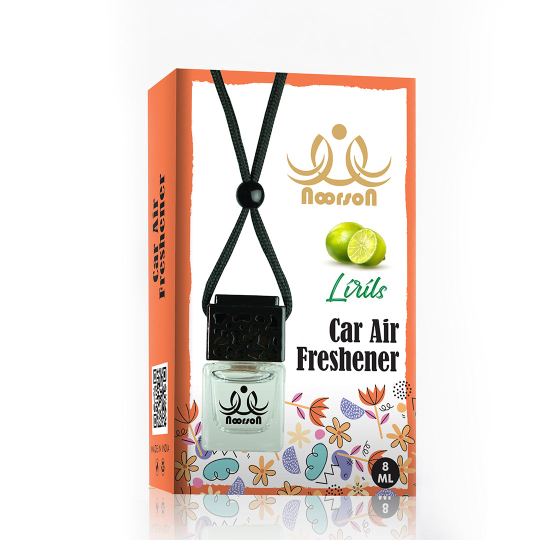 Noorson Tangy Masti Lirils Car Air Freshener Hanging with 100% Natural Essential Oils ( Pack Of 2 )