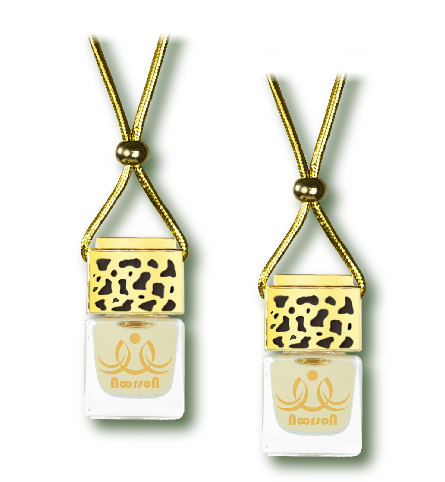 Noorson Mango Alphanso Car Air Freshener Hanging with 100% Natural Essential Oils ( Pack Of 2 )