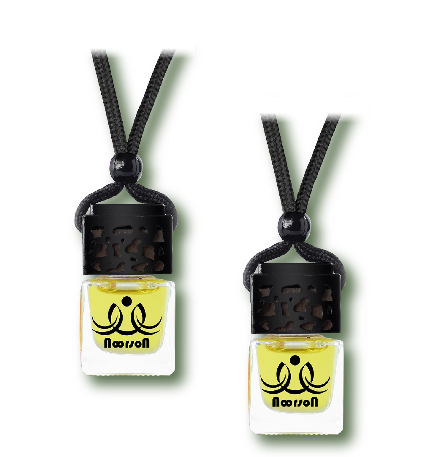 Noorson Orange Car Air Freshener Hanging with 100% Natural Essential Oils ( Pack Of 2 )
