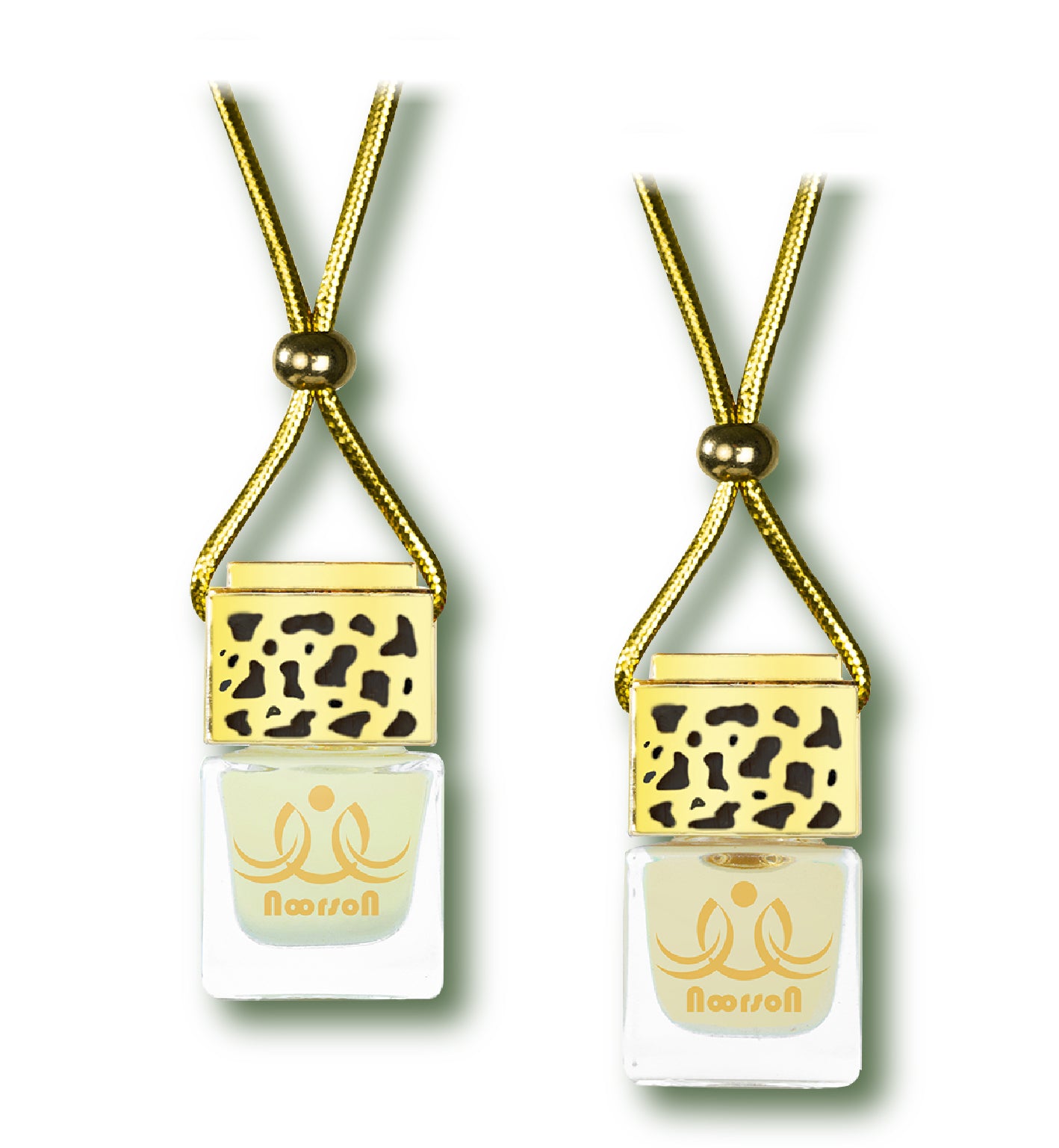 Noorson Tangy Masti Mango Alphanso Car Air Freshener Hanging with 100% Natural Essential Oils ( Pack Of 2 )