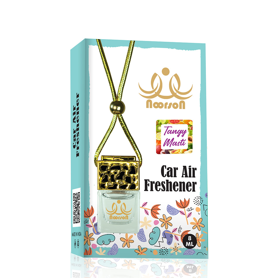 Noorson Tangy Masti Car Air Freshener Hanging with 100% Natural Essential Oils