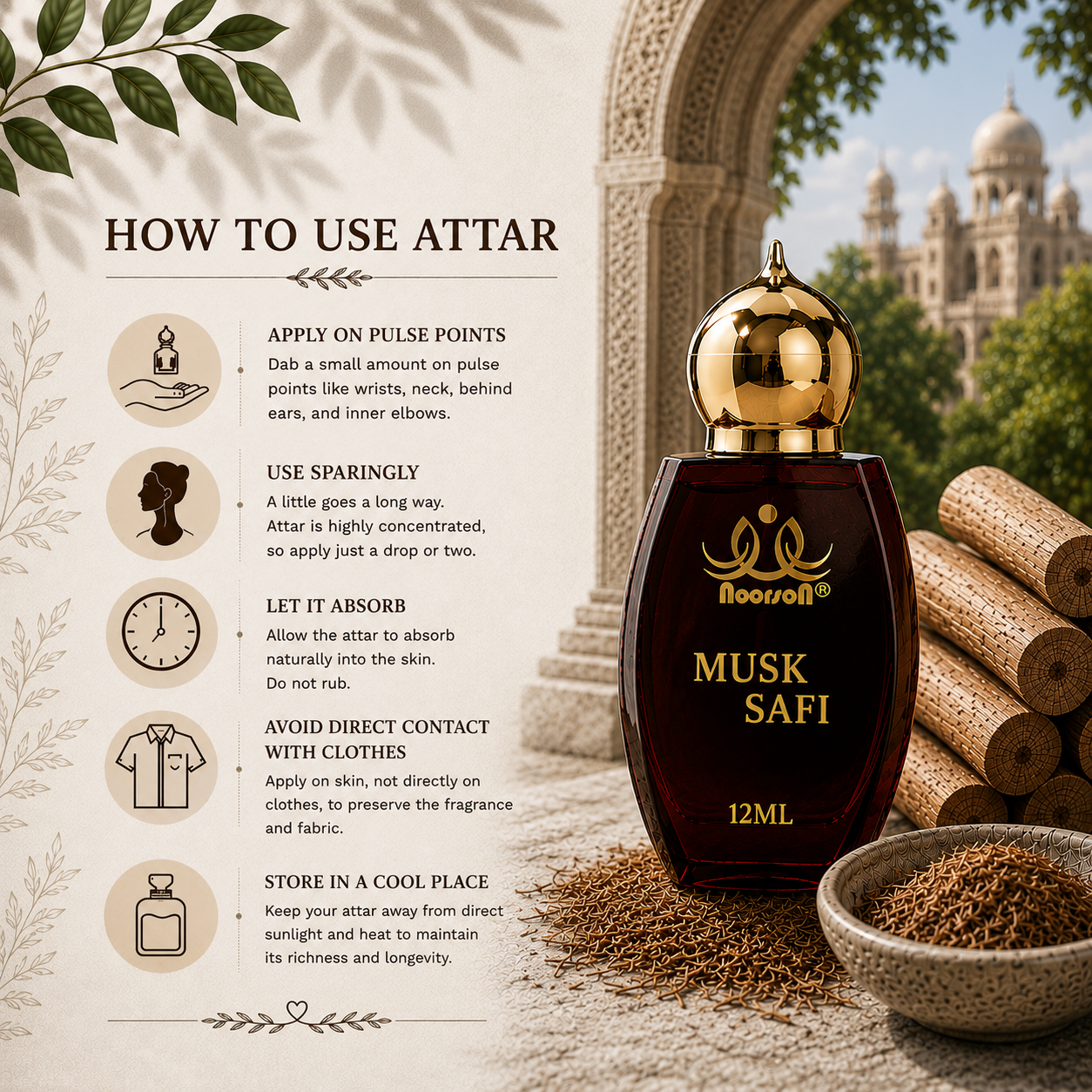 Musk Safi Non-Alcoholic Premium Quality Attar Perfume