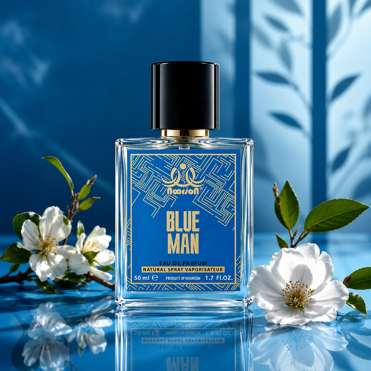 Noorson Blue Man Ibadat Series Natural Spray Vaporisateur  Eau de Parefum 50ml for Men and Women