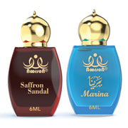 2 Pcs Attar Set – Saffron Sandal And Marina  6ml Each