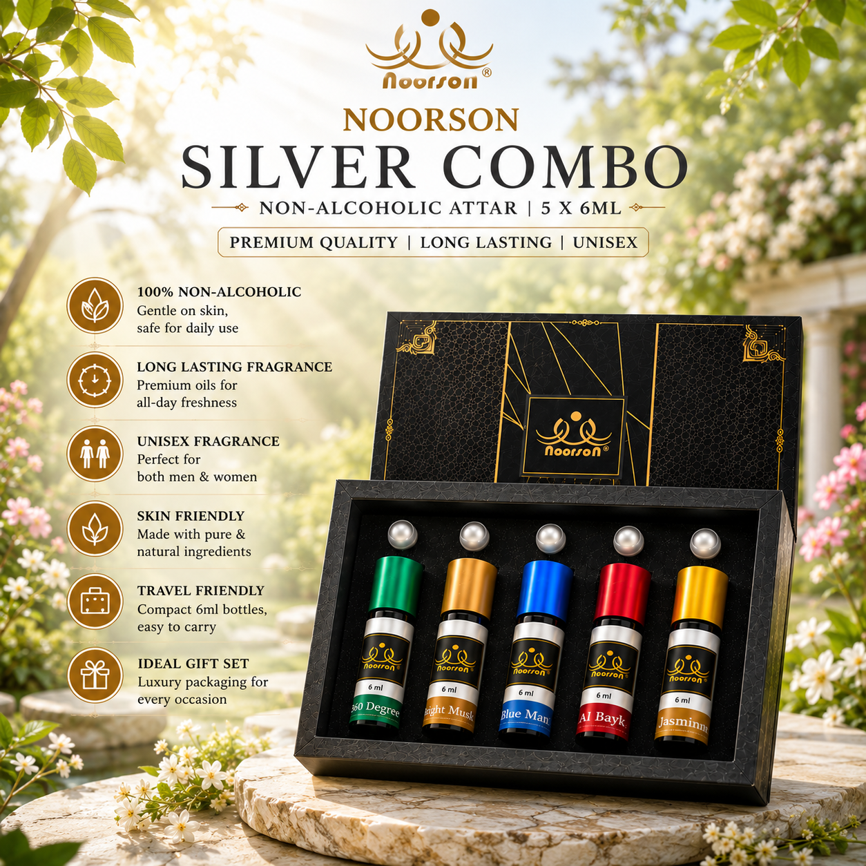 Silver Combo (05 x 06Ml : Pack of 05)