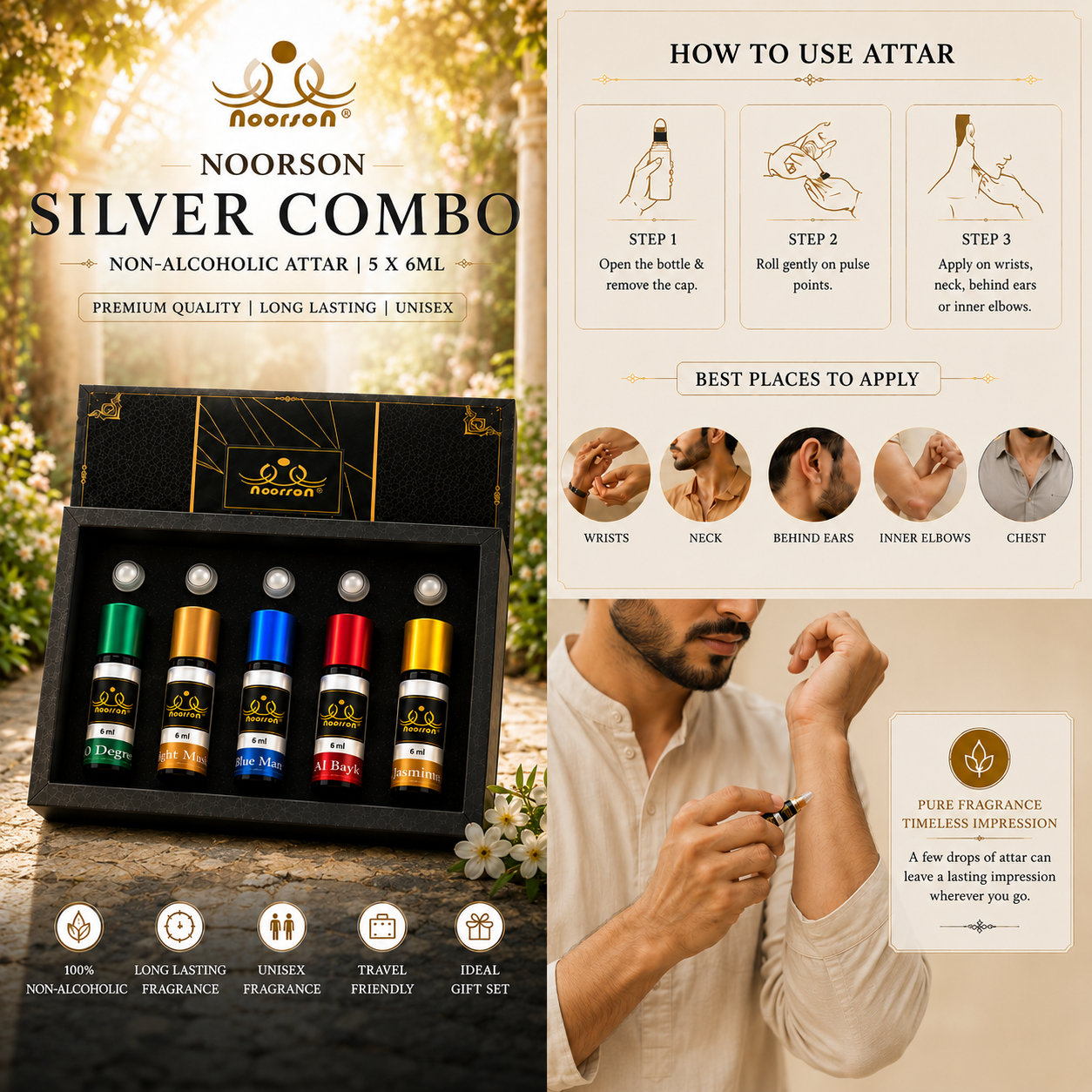 Silver Combo (05 x 06Ml : Pack of 05)