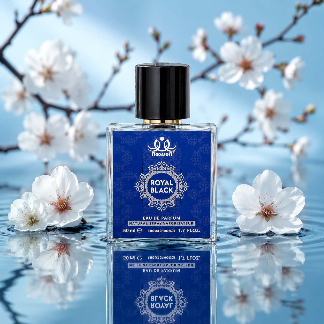 Noorson Royal Black  Ibadat Series Natural Spray Vaporisateur  Eau de Parefum 50ml for Men and Women