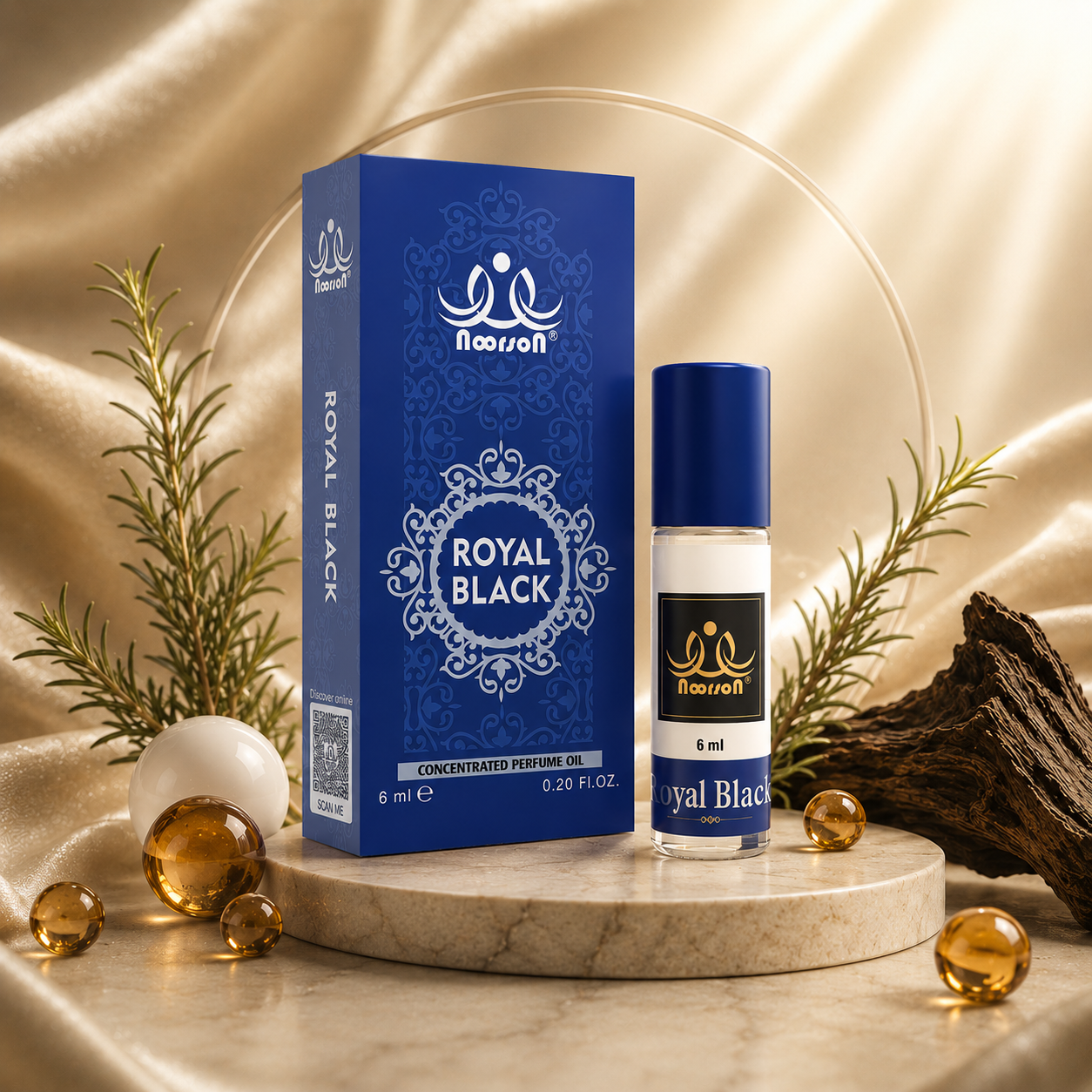 Noorson Bright Musk Attar 6ml | Long Lasting Alcohol-Free Perfume Oil | Premium White Musk Fragrance for Men & Women | Roll-On Ittar | Natural & Concentrated Aroma | Unisex Luxury Attar | Natural & Skin Friendly | Travel Size Roll-On