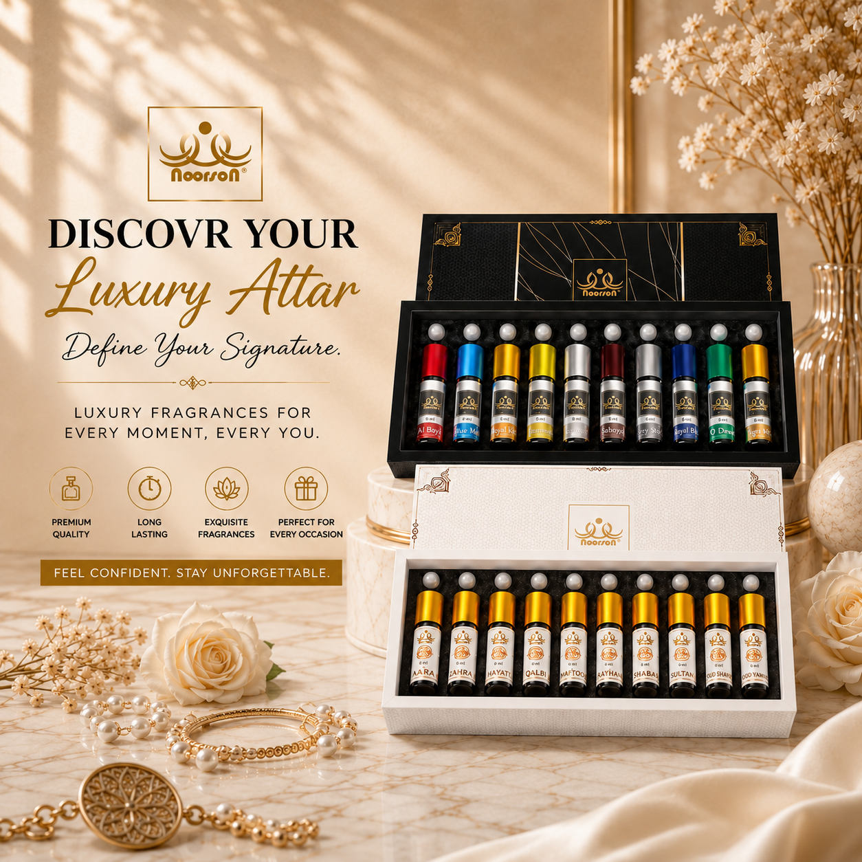 Ibadat And Classic Attar Perfume Gift Set - Pack Of 2