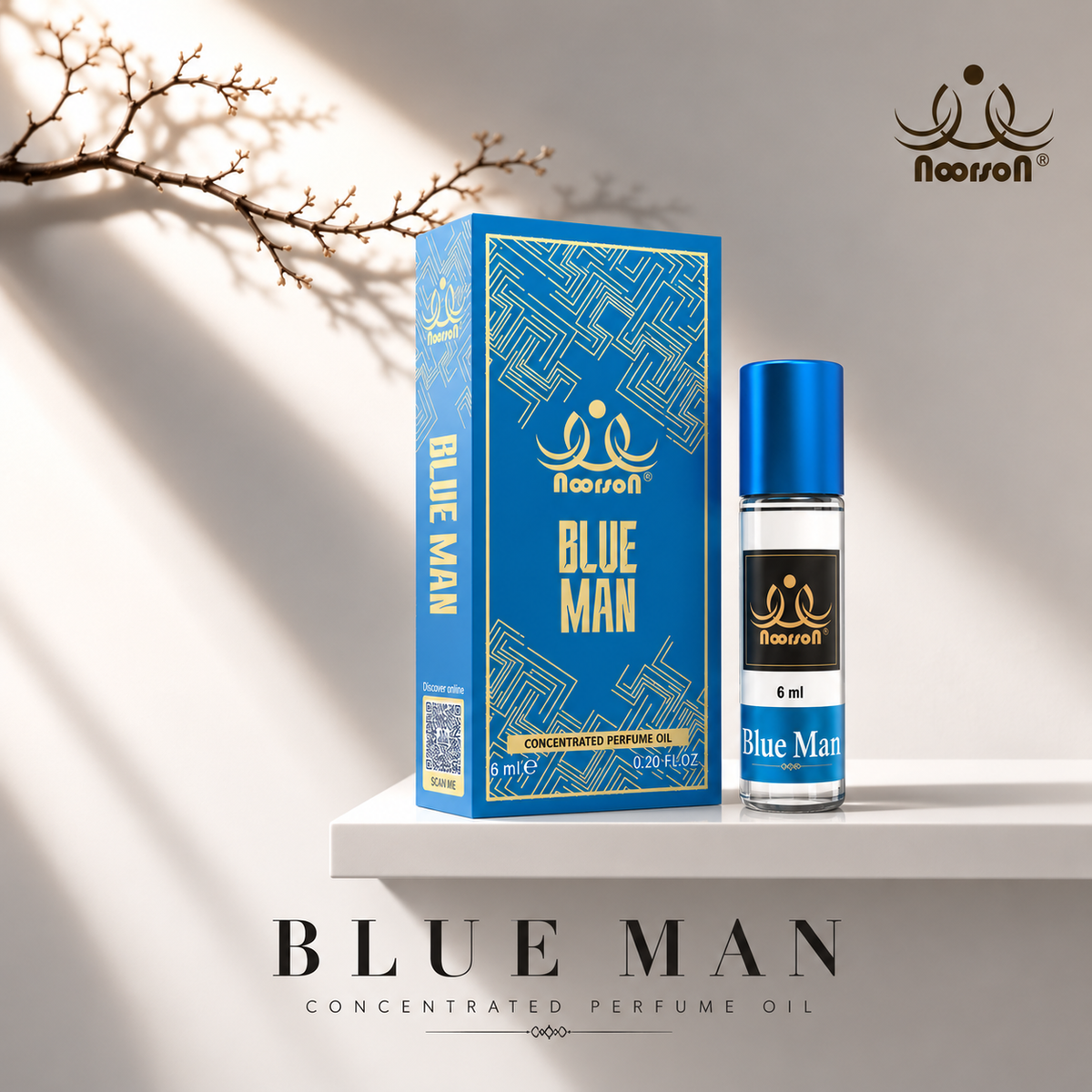 Noorson Blue Man 06ML | Ibadat series | Alcohol free | Unisex