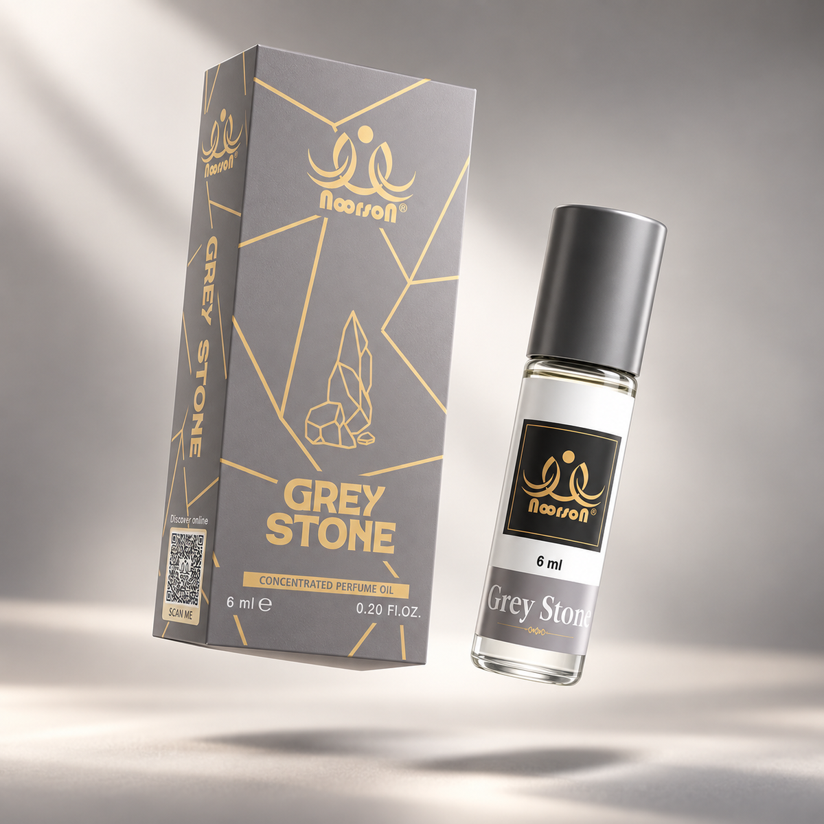Noorson Grey Stone 06ML | Ibadat series | Alcohol free | Unisex