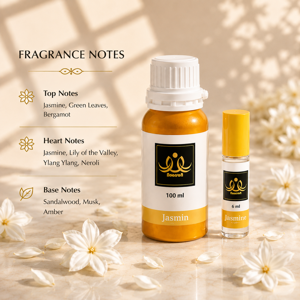 Jasmin Non-Alcoholic Premium Quality Attar Perfume - Mega Pack
