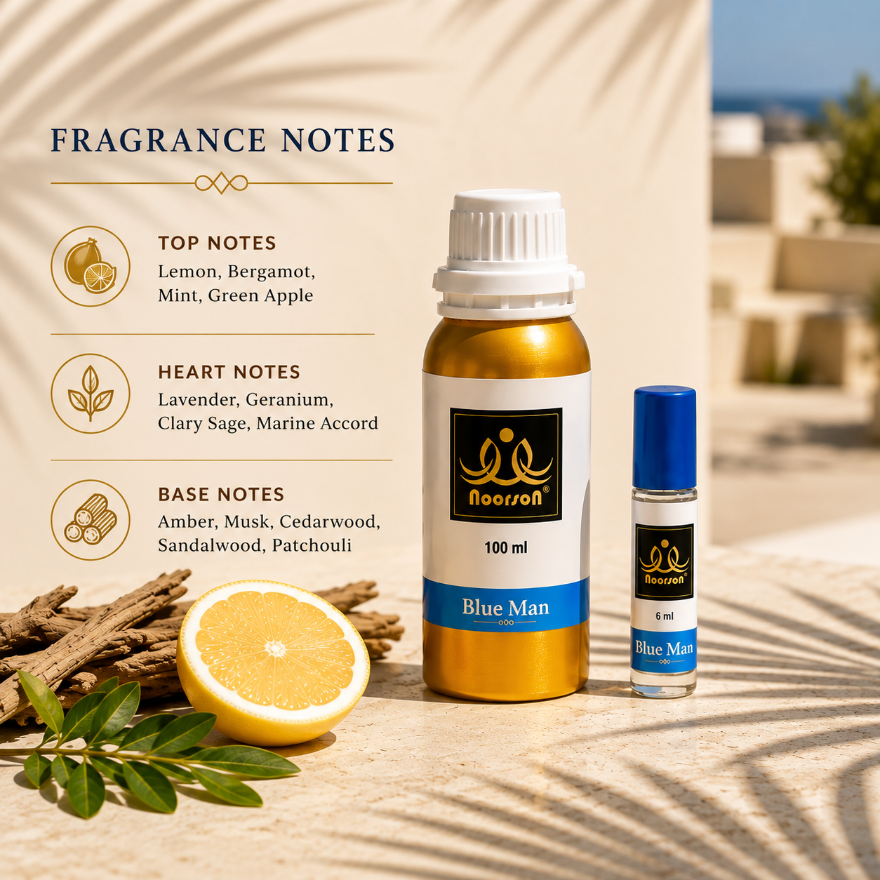 Blue Man Non-Alcoholic Premium Quality Attar Perfume - Mega Pack