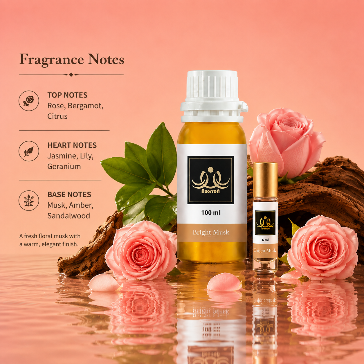 Bright Musk Non-Alcoholic Premium Quality Attar Perfume - Mega Pack