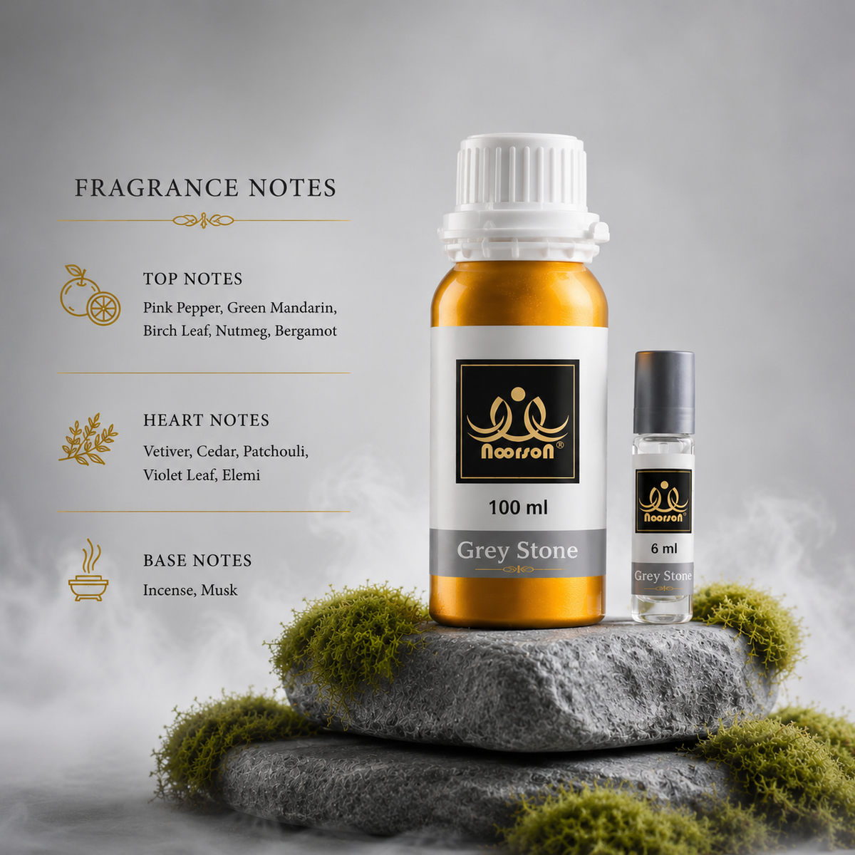Grey Stone Non-Alcoholic Premium Quality Attar Perfume - Mega Pack