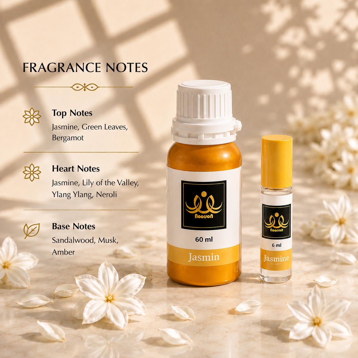 Jasmin Non-Alcoholic Premium Quality Attar Perfume - Mega Pack