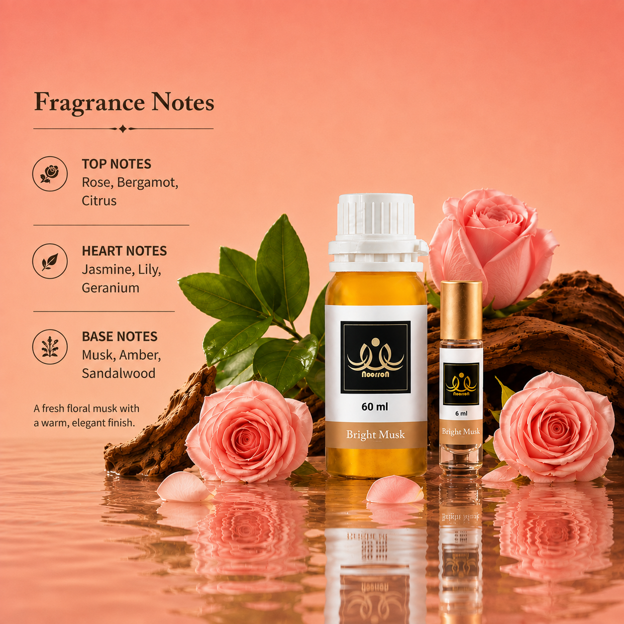Bright Musk Non-Alcoholic Premium Quality Attar Perfume - Mega Pack