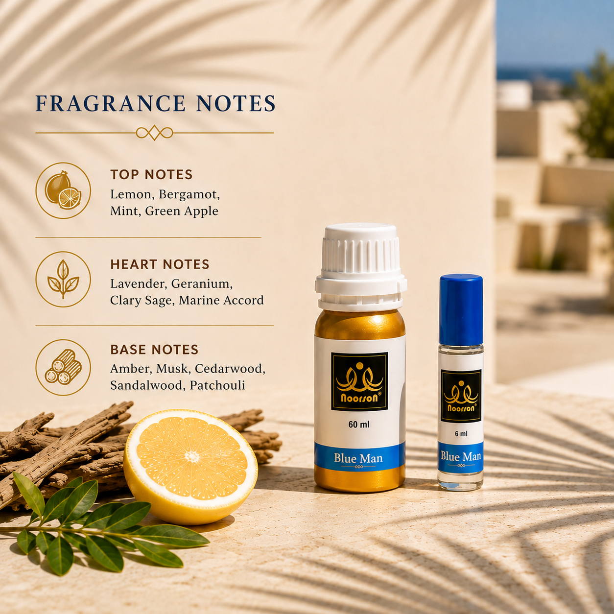 Blue Man Non-Alcoholic Premium Quality Attar Perfume - Mega Pack