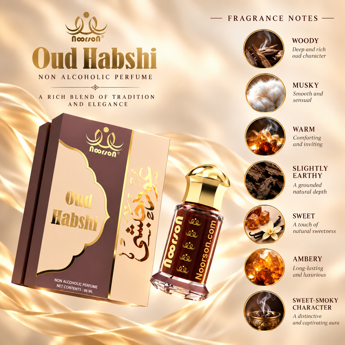 Oud Habshi Non-Alcoholic Premium Quality Attar Perfume