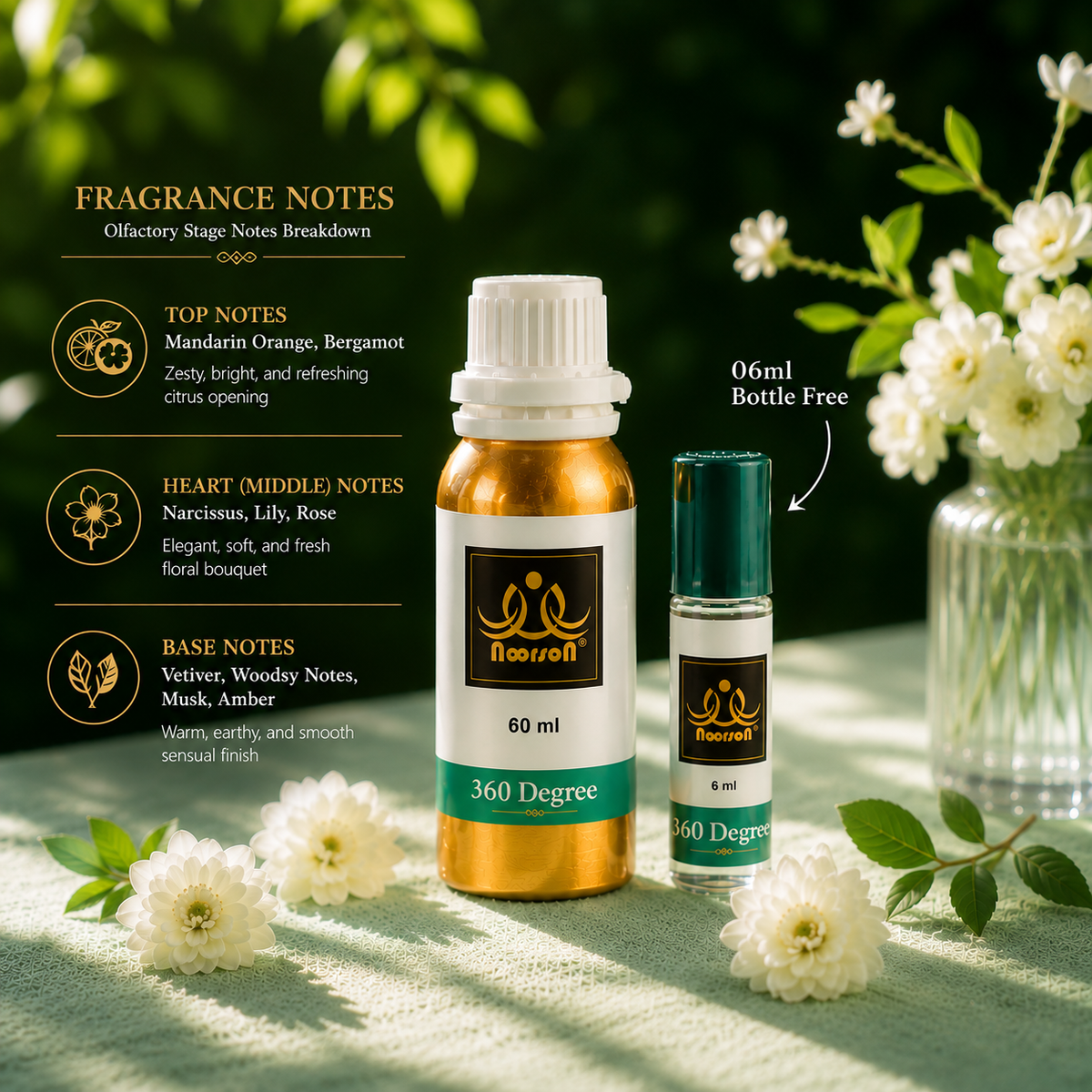 360 Degree Non-Alcoholic Premium Quality Attar Perfume - Mega Pack