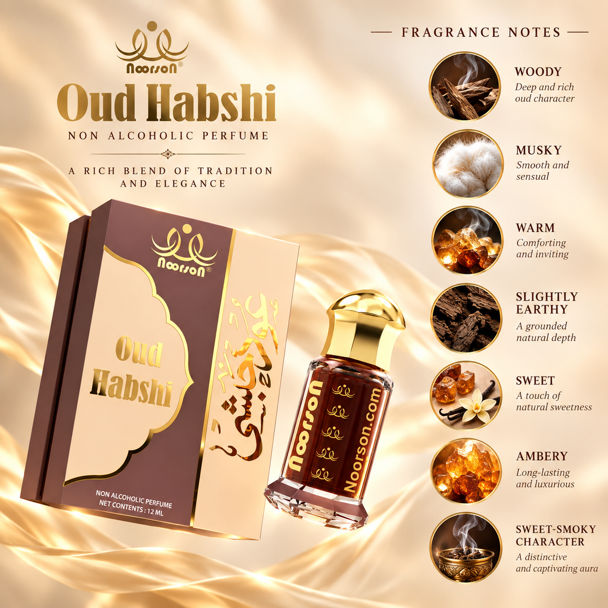 Oud Habshi Non-Alcoholic Premium Quality Attar Perfume