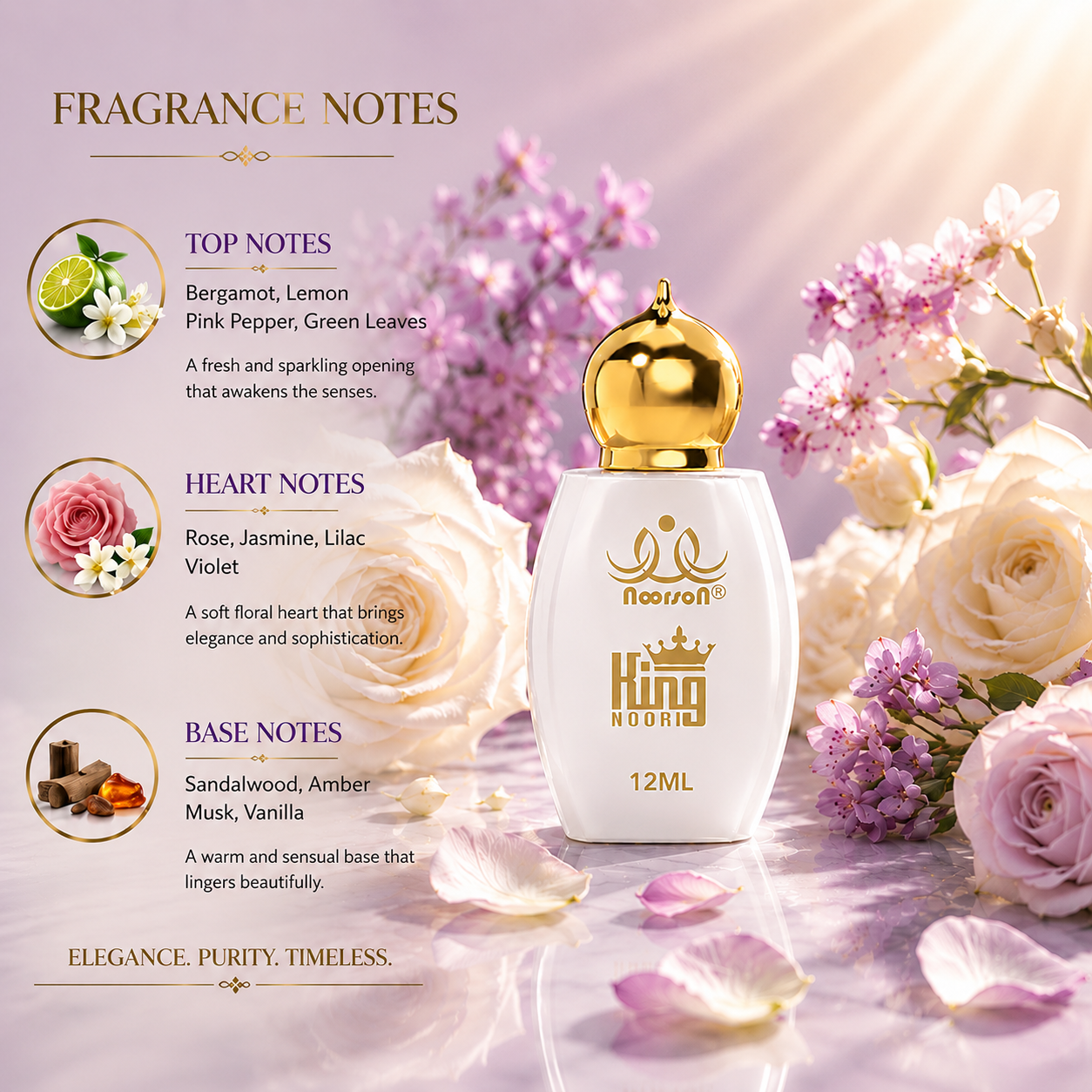 King Noori Non-Alcoholic Premium Quality Attar Perfume