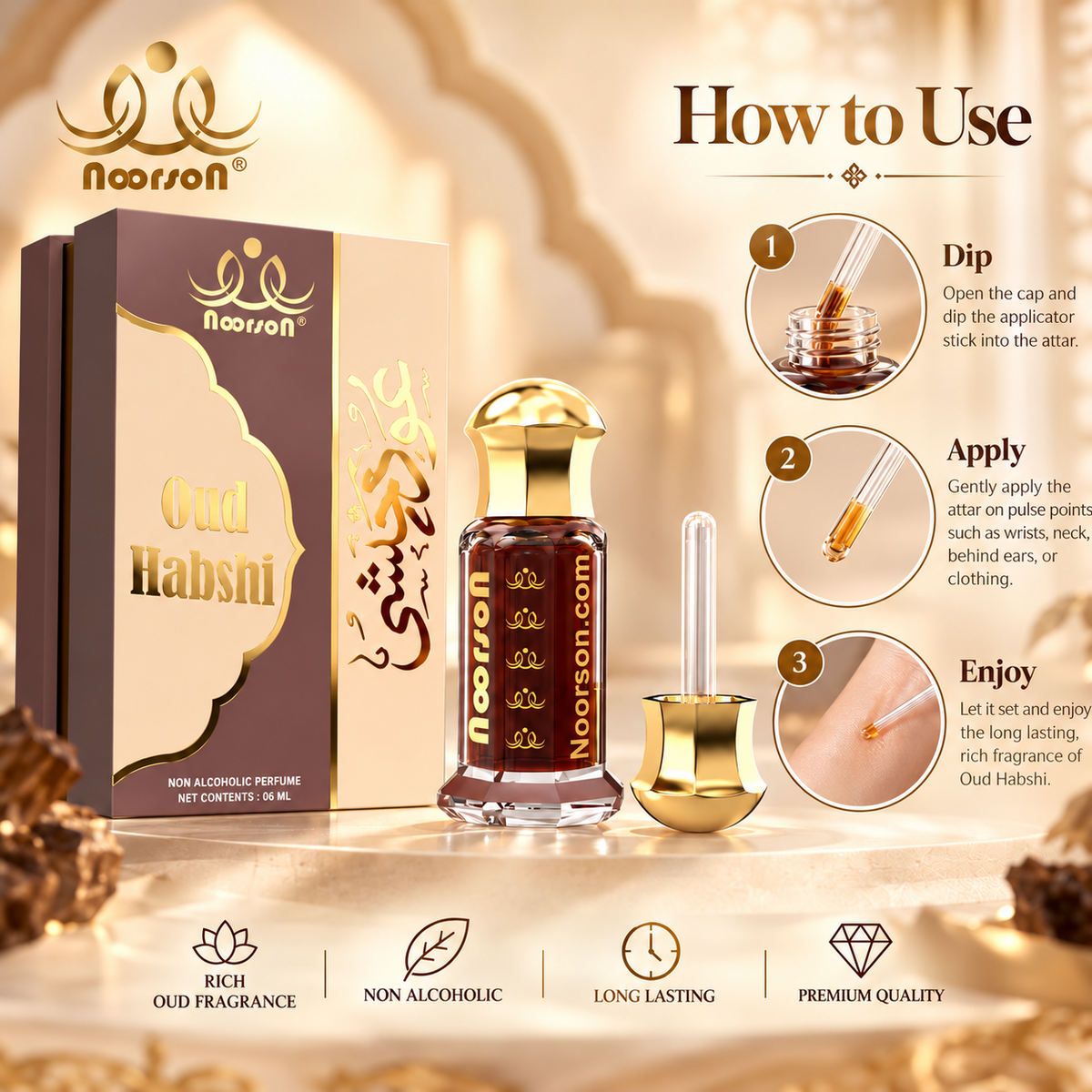 Oud Habshi Non-Alcoholic Premium Quality Attar Perfume
