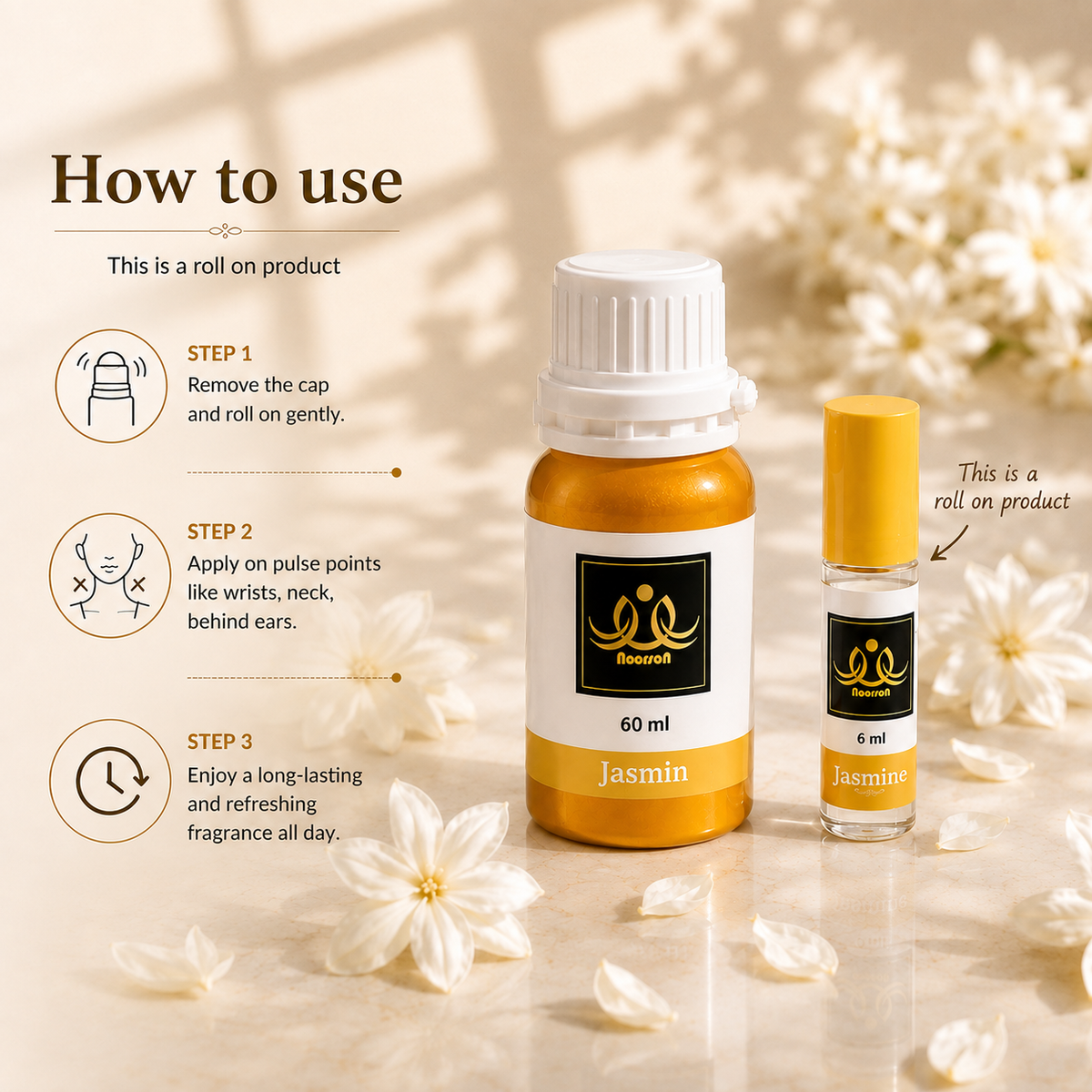 Jasmin Non-Alcoholic Premium Quality Attar Perfume - Mega Pack