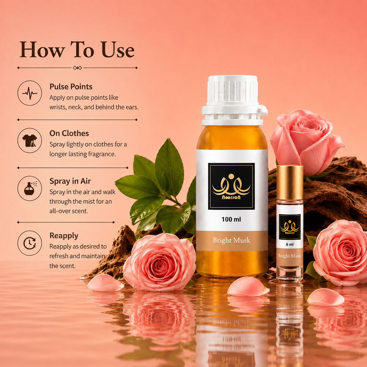 Bright Musk Non-Alcoholic Premium Quality Attar Perfume - Mega Pack