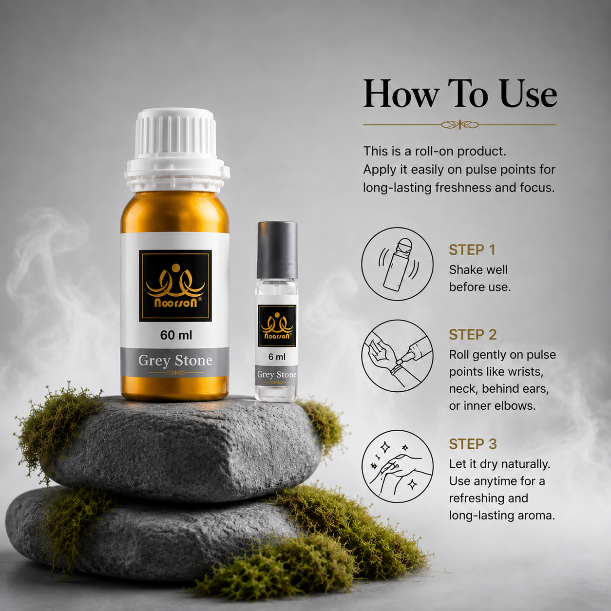 Grey Stone Non-Alcoholic Premium Quality Attar Perfume - Mega Pack