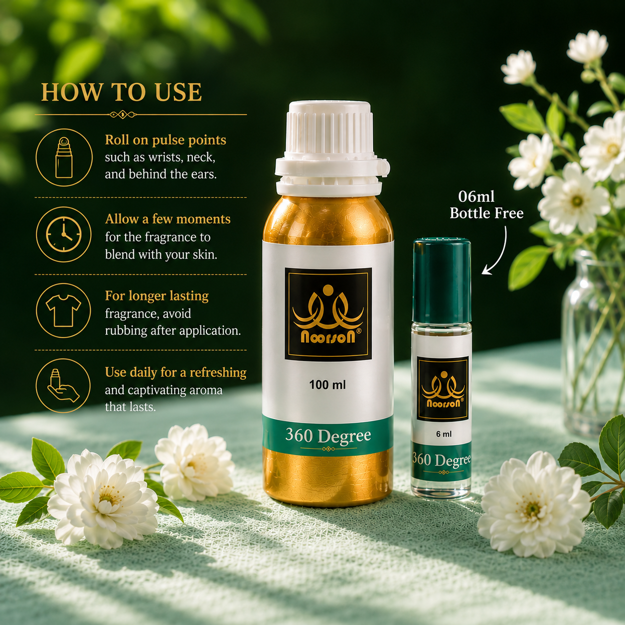 360 Degree Non-Alcoholic Premium Quality Attar Perfume - Mega Pack