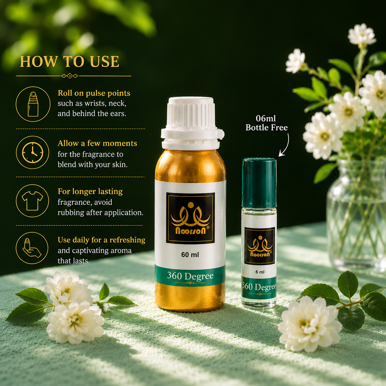 360 Degree Non-Alcoholic Premium Quality Attar Perfume - Mega Pack