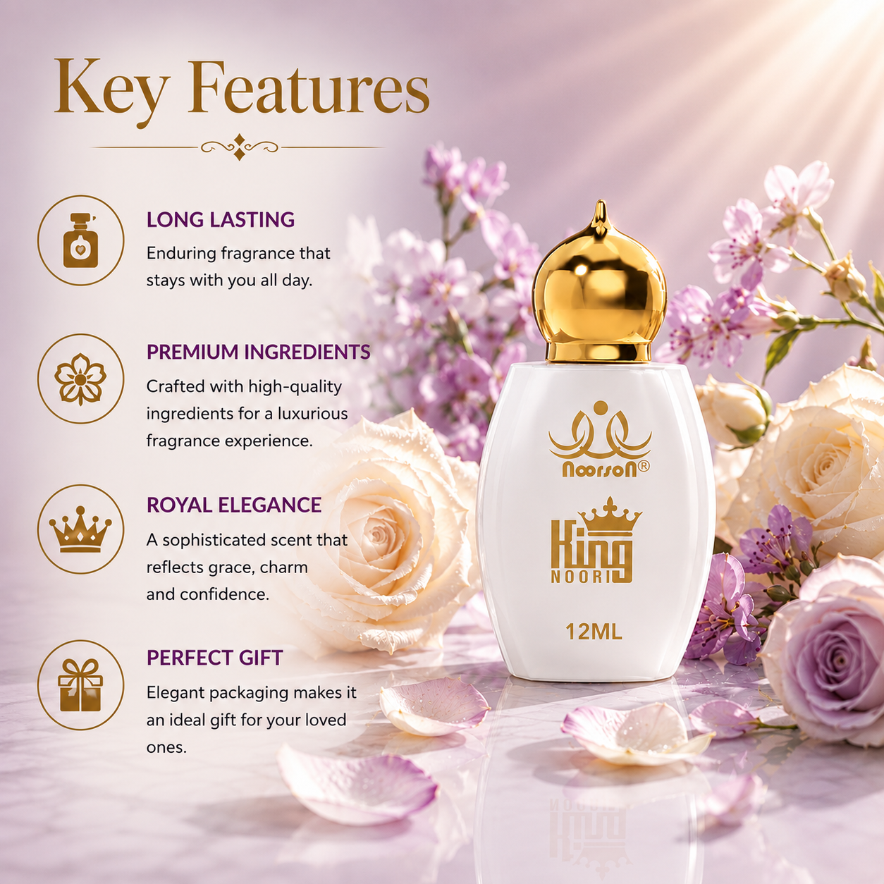 King Noori Non-Alcoholic Premium Quality Attar Perfume