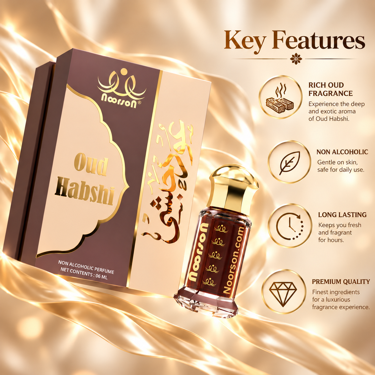 Oud Habshi Non-Alcoholic Premium Quality Attar Perfume