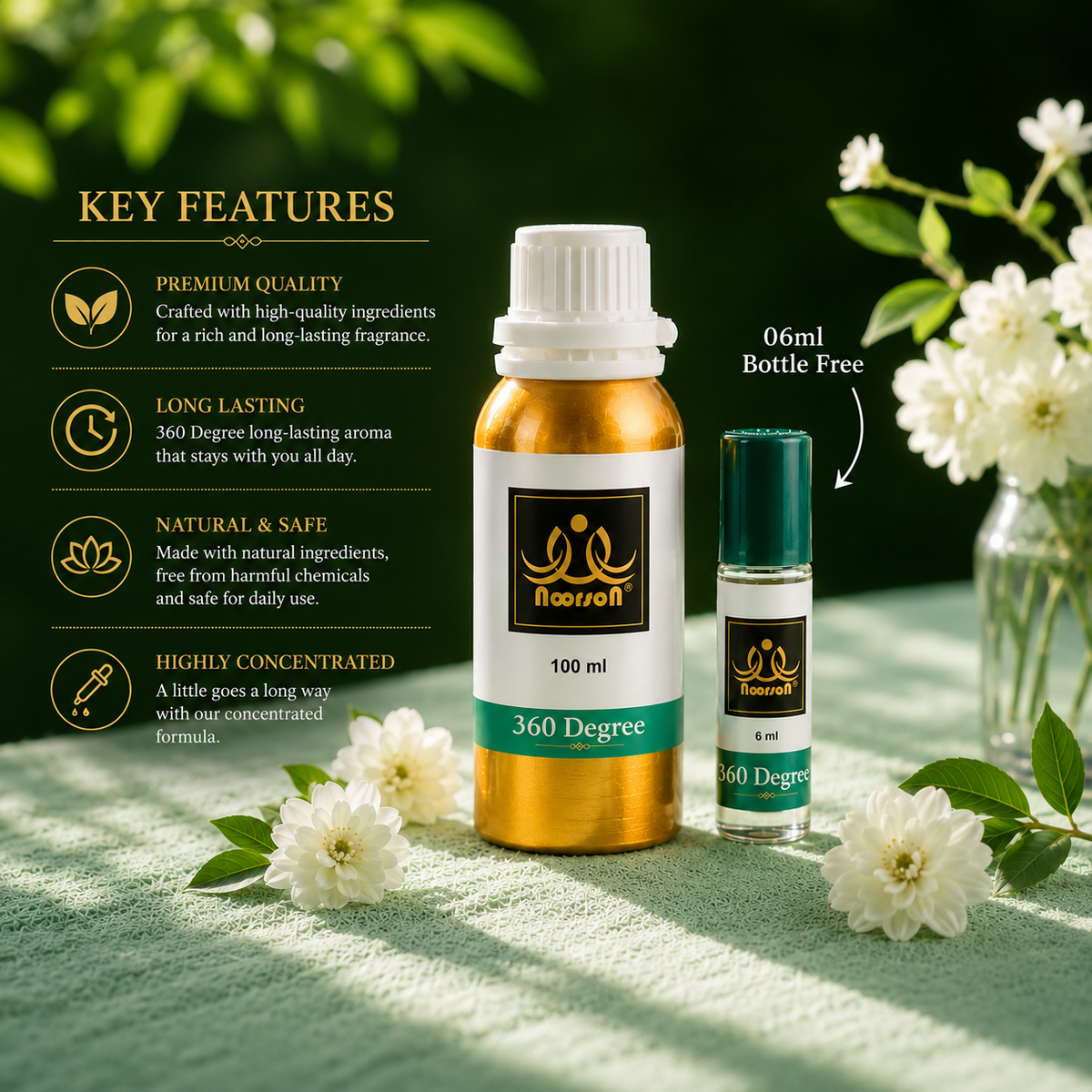 360 Degree Non-Alcoholic Premium Quality Attar Perfume - Mega Pack