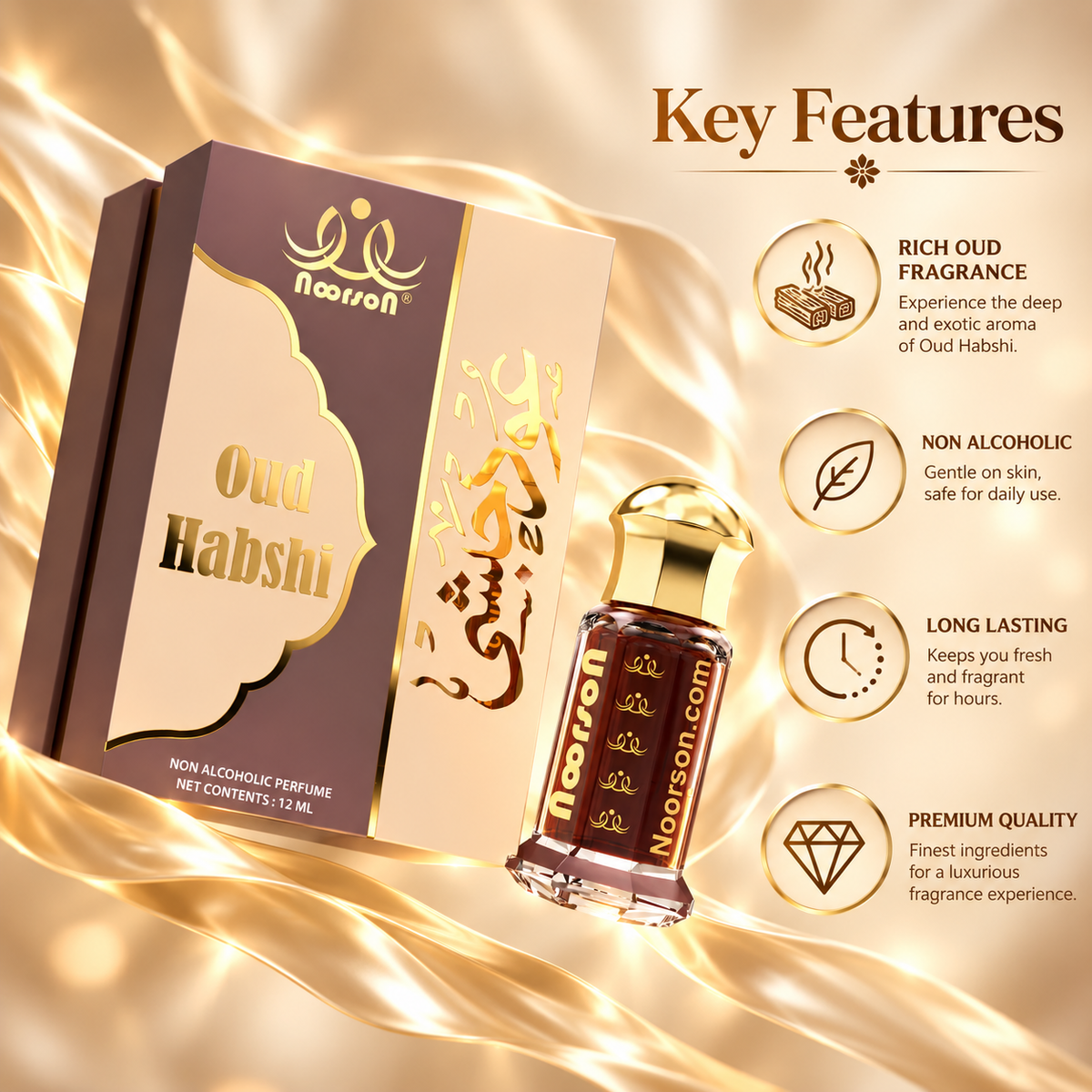 Oud Habshi Non-Alcoholic Premium Quality Attar Perfume