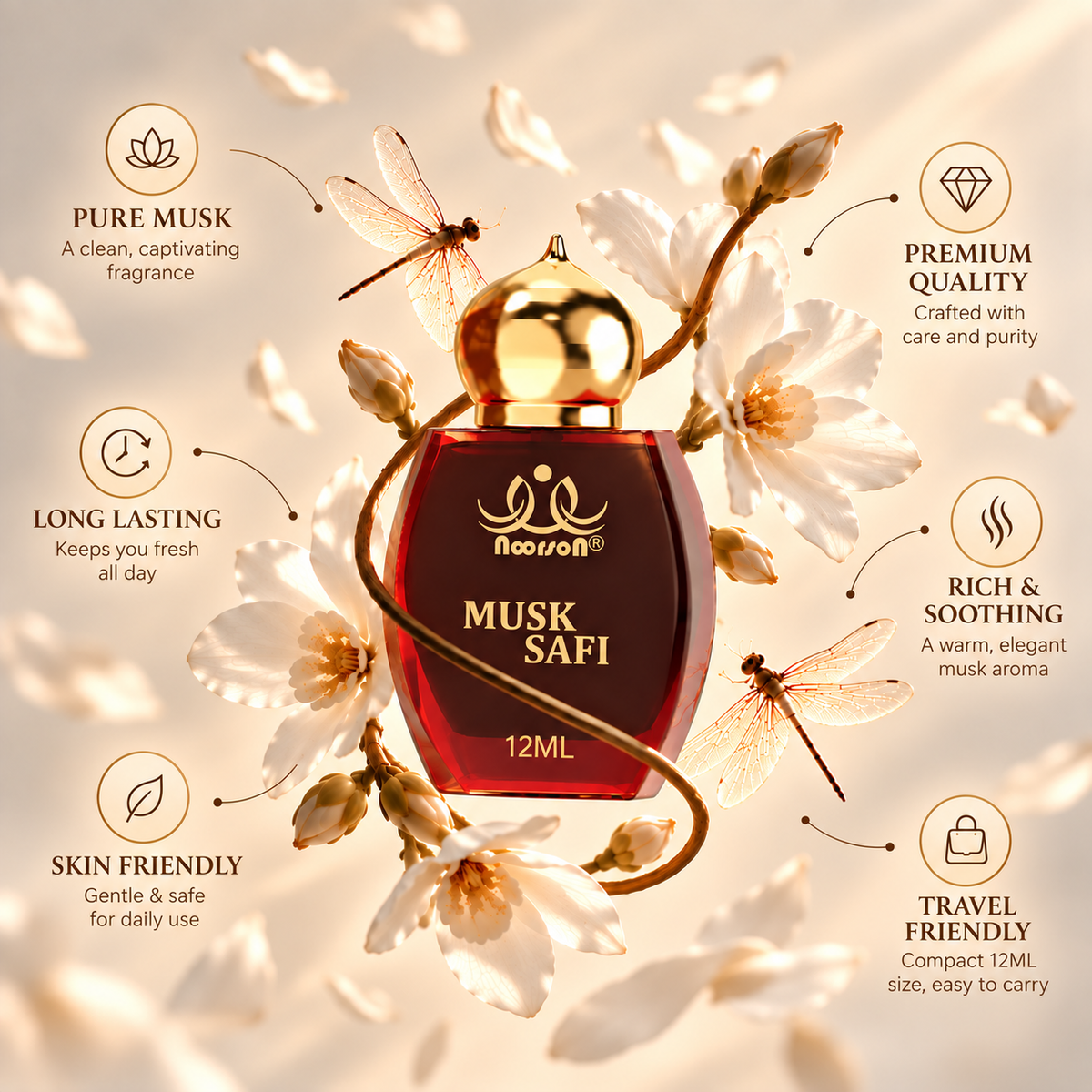 Musk Safi Non-Alcoholic Premium Quality Attar Perfume 12ml