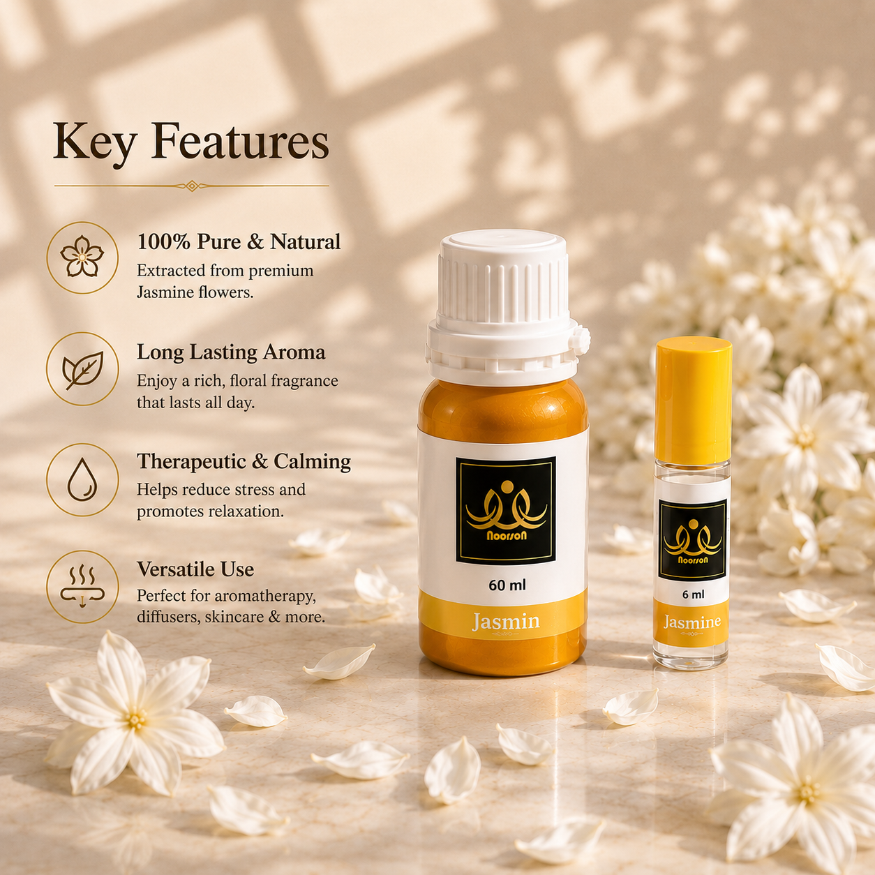 Jasmin Non-Alcoholic Premium Quality Attar Perfume - Mega Pack