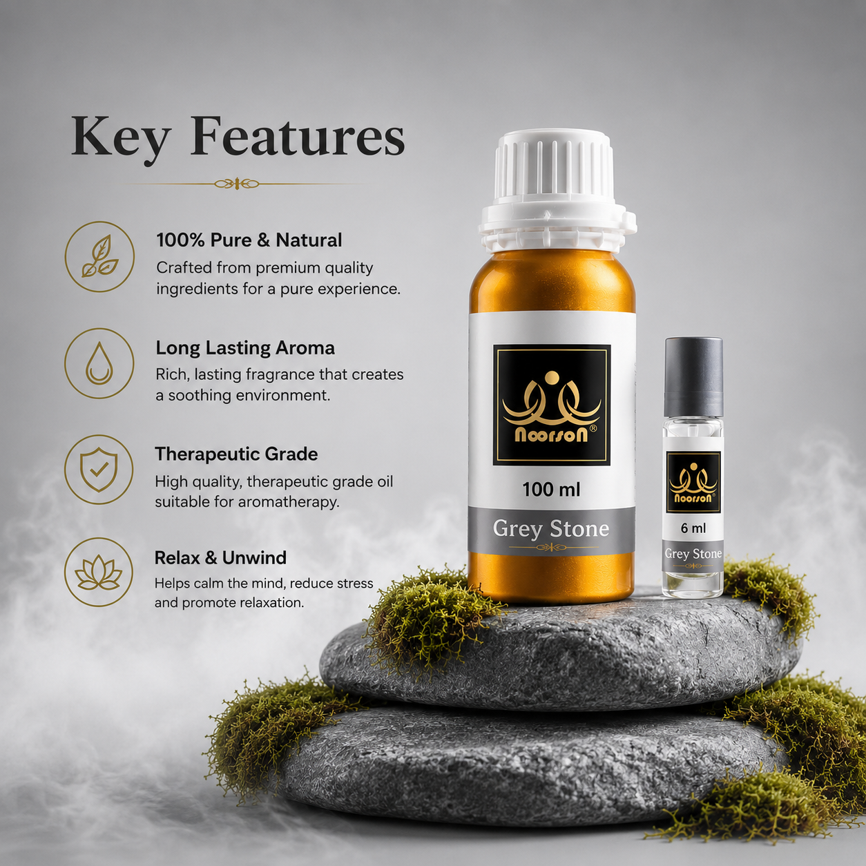Grey Stone Non-Alcoholic Premium Quality Attar Perfume - Mega Pack