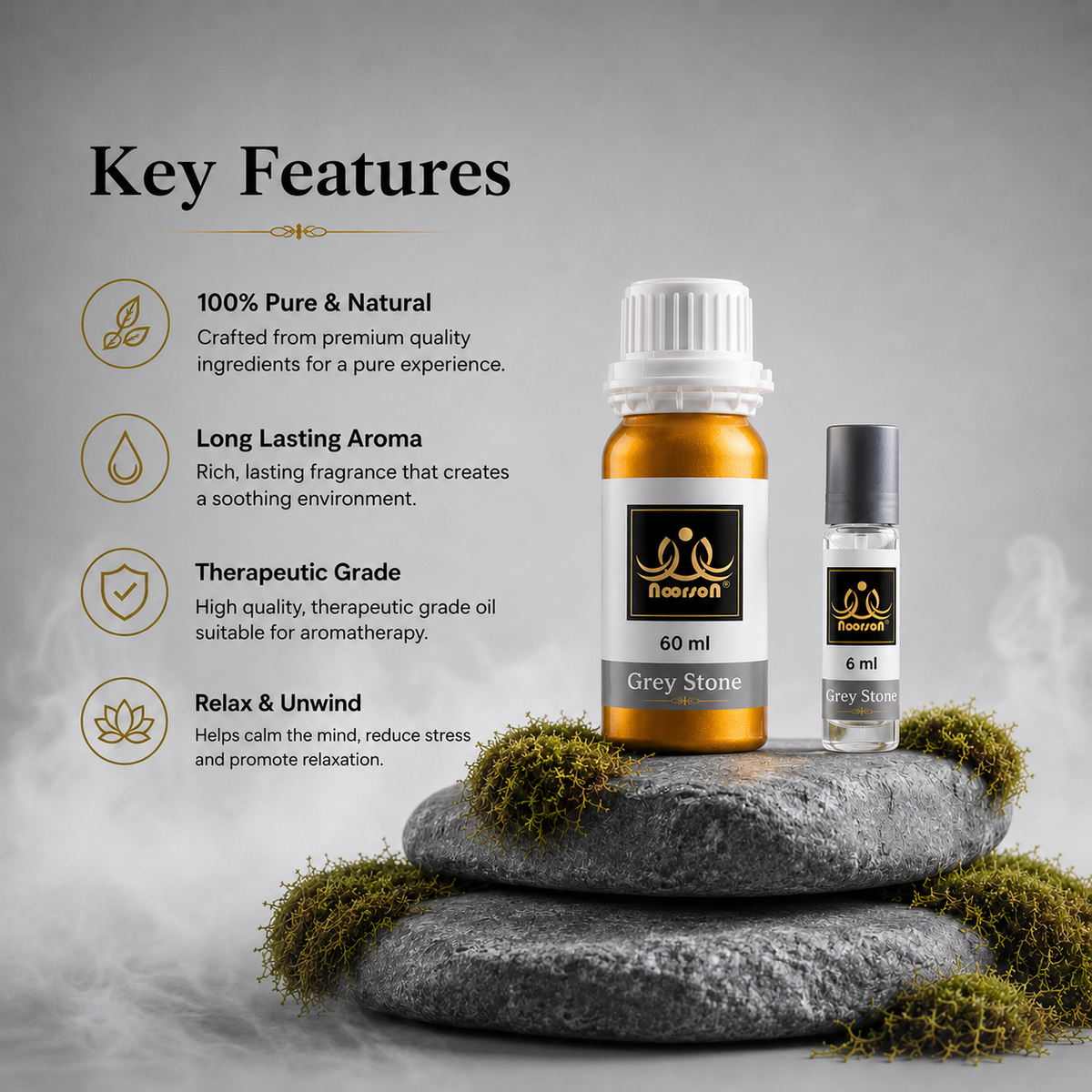 Grey Stone Non-Alcoholic Premium Quality Attar Perfume - Mega Pack