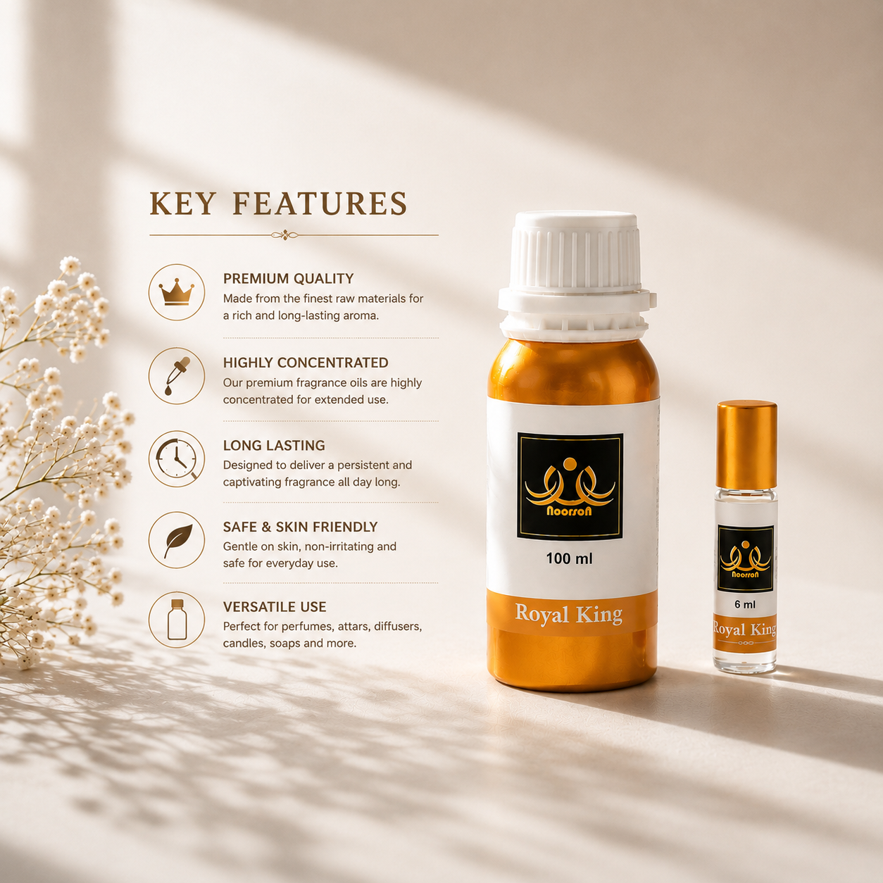 Royal King Non-Alcoholic Premium Quality Attar Perfume