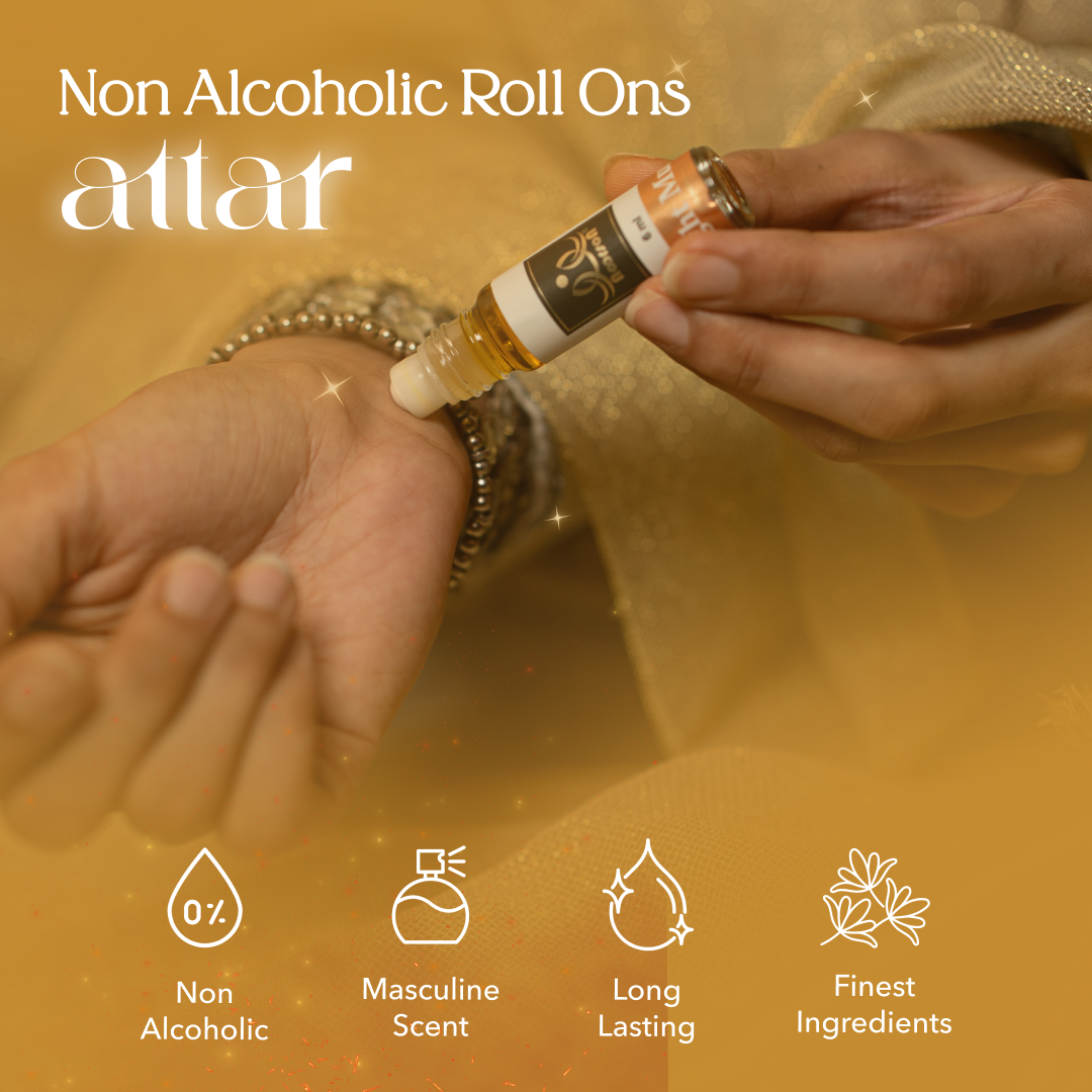 Noorson Bright Musk Attar 6ml | Long Lasting Alcohol-Free Perfume Oil | Premium White Musk Fragrance for Men & Women | Roll-On Ittar | Natural & Concentrated Aroma | Unisex Luxury Attar | Natural & Skin Friendly | Travel Size Roll-On