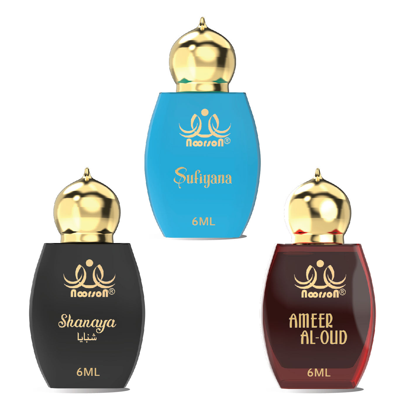3 Pcs Attar Set –  SUFIYANA , SHANAYA & AMEER AL OUD  06ML