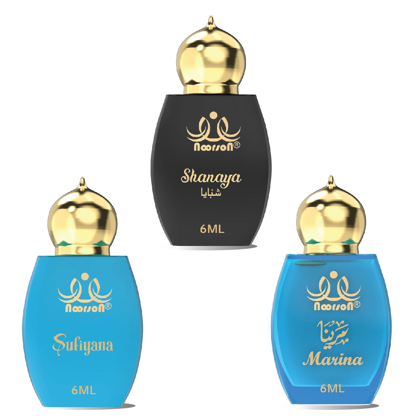 3 Pcs Attar Set –   SUFIYANA , SHANAYA & MARINA 06ML