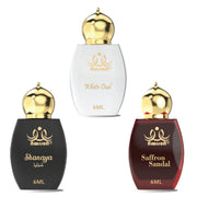 3 Pcs Attar Set – WHITE OUD , SHANAYA & SAFFRON SANDAL 06ML