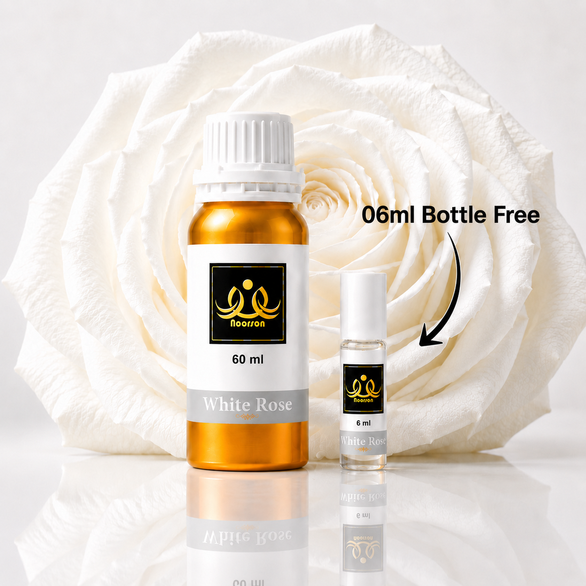 White Rose Non-Alcoholic Premium Quality Attar Perfume - Mega Pack