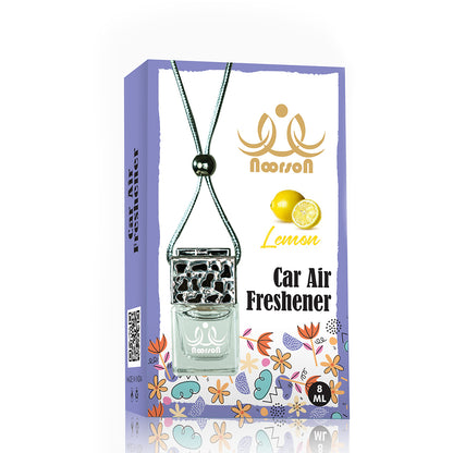 Noorson Orange Lemon Car Air Freshener Hanging with 100% Natural Essential Oils ( Pack Of 2 )